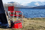 Directors Chair with side table, Red