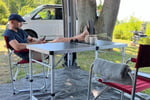 Directors Chair with side table, Red