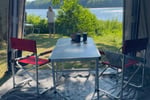 Directors Chair with side table, Red