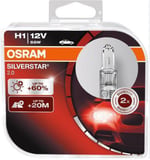 12V H1 AMPÜL SILVERSTAR TIRNAKLI %60. FAZLA GUÇLU IŞIK UZUN OMUR