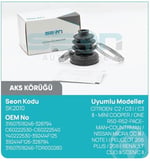 AKS KÖRÜĞÜ İÇ CİTROEN: C2 C3 I C3 II - MİNİ COOPER ONE R50-R52-PACEMAN-COUNTRMAN NİSSAN MİCRA CC III NOTE I PEUGEOT 206 PLUS 208 RENAULT CLİO II SCENİC II