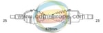 AKS SOL Focus I 1.4 16V 1998-2005 MT A:25 C:637,6 B:23