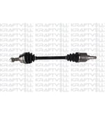 AKS SOL KOMPLE DIS FREZE 25 D1 80MM IC FREZE 22 D2 75MM UZUNLUK 652MM NEMO BIPPER 1.4 HDI