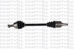 AKS SOL KOMPLE (DIS FREZE: 25, D1:80 MM, IC FREZE: 22, D2:75 MM, UZUNLUK: 652 MM) NEMO BIPPER 1,4HDI