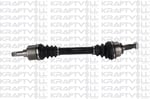 AKS SOL KOMPLE P206 (DIS FREZE: 25, IC FREZE: 22, BOY:601MM, CONTA CAPI: 60MM)TU5JP4 (1,6 16V) ABS