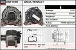 ALTERNATOR 12V MEGANE III FLUENCE IV 1.5 DCI 120A 231000027R  DRA1396