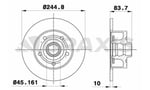 ARKA FREN AYNASI A4 1,6 / 1,8 20V / 1,8VT / 1,9TDI / 2,4 30V / 2,6 / 2,8 30V A4 AVANT 1,6 / 1,8 20V / 1,8T