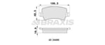 ARKA FREN BALATASI  S-MAX 09> 06> GALAXY III 06> / S60 10> S80 06> V60 V70 06> XC60 08> XC70 06> / RANGE ROVER EVOQUE 11> 