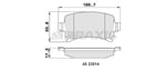 ARKA FREN BALATASI A3 TUM MODELLER 05 / 03> A4 PASSAT 1.6FSI / 1.9TDI / 2.0TDI 95>16