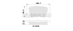 ARKA FREN BALATASI C4 PICASSO C4 GRAND PICASSO 1.6 HDI 110FAP 1.8 16V 2.0 16V 2.0 HDI 138 FAP 06>