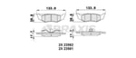 ARKA FREN BALATASI CHRYSLER 300 M 98>04 CIRRUS 94>00 CONCORDE 97>03 NEON 94>06 PT CRUISER 01>10 SEBRING 01>07 GRAND VOYAGER III 95>01 DODGE STRATUS 95>01 NEON II 99>05 CARAVAN 95>01