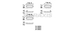 ARKA FREN BALATASI CHRYSLER GRAND VOYAGER V DODGE CARAVAN JOURNEY