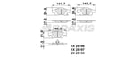 ARKA FREN BALATASI GRAND CHEROKEE IV WK / WK2 3.0CRD / 3.6 / 5.7 / 6.4 11 / 10