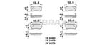 ARKA FREN BALATASI HYUNDAI I10 1.1 1.1 CRDI 2007-> KIA PICANTO 1.0 1.1 2004->