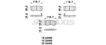 ARKA FREN BALATASI HYUNDAI SANTAFE 2.2 2.7 CRDI 06->