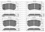 ARKA FREN BALATASI HYUNDAI TUCSON SPORTAGE 12> / IX35 10> (ELEKTRONIK EL FRENI OLMAYAN ARACLAR ICIN)