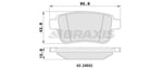 ARKA FREN BALATASI KANGOO III 08> MERCEDES CITAN 13>21 1.2 TCE 1.5 DCI 1.6