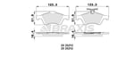 ARKA FREN BALATASI LAGUNA II III VECTRA C C MAX FOCUS II 04 /> FOCUS II C MAX (03 07) CONNECT 1,8TDCI 02 /> VOLVO S40 JAGUAR XF / XJ / XK MAZDA 3 MAZDA 5 P508 C5 III 