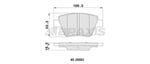 ARKA FREN BALATASI LEON CADDY OCTAVIA 1.4TSI / 1.6 / 1.8TSI / 1.9TDI / 2.0 09 / 04>