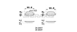ARKA FREN BALATASI LINEA 1,3D MULTIJET 06 09> 1,4 / 1,4T JET 06 07> / 1,6 / 1,6D MULTIJET 06 09>