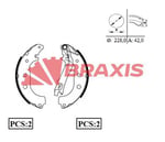 ARKA FREN BALATASI PABUC GRANDE PUNTO LINEA 1.3D MULTIJET 1.4 06 / 07>CORSA D