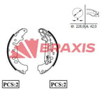 ARKA FREN BALATASI PABUC GRANDE PUNTO LINEA FIORINO 1.3JTD MULTIJET GRANDE PUNTO LINEA 1.4 8V 06 / 07