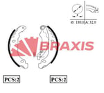 ARKA FREN BALATASI PABUC P206 P206+ (T3E) 1.1 1.4 1.4HDI 1.6 1.9D ABS 98>