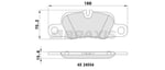 ARKA FREN BALATASI PORSCHE PANAMERA 970 911 14>