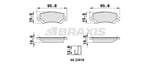 ARKA FREN BALATASI TOYOTA COROLLA 1.4 1.6 VVTI BENZINLI 2003-2007