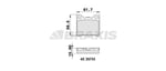 ARKA FREN BALATASI VOLVO 850, S70, V70 240 2,3, 2,4 D, 740 2,0, 2,3, 2,3 16V