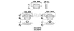 ARKA FREN BALATASI VOLVO XC 90 T6 2.5T D5 06.02>