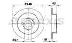 ARKA FREN DISK AYNASI (5 BIJON) ASTRA H MERIVA B CORSA C ASTRA G 2.0DI 2.0 16V 1.8 16V 02 / 98>2.0D
