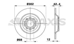 ARKA FREN DISK AYNASI A6 ALLROAD 4FH 2.7 TDI QUATTRO / 3.0 TDI QUATTRO 07>11