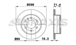 ARKA FREN DISK AYNASI CRAFTER 3T 5T 2.5TDI 04 / 06> SPRINTER 06 / 06>