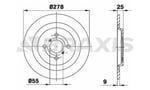 ARKA FREN DISK AYNASI DUZ YARIS 06>13 278X4