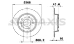 ARKA FREN DISK AYNASI GALAXY 1.9TDI / 2.0I / 2.3 16V / 2.8I V6 03 / 95 08 / 03
