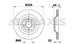 ARKA FREN DISK AYNASI HAVALI A6 4F2 / C6 A6 AVANT 4F5 / C6 2.0 TFSI / 2.0 TDI / 2.4 / 2.8 FSI / 2.7 TDI / 3.0 / 3.