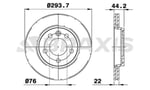 ARKA FREN DISK AYNASI HAVALI TRANSPORTER T5 1.9TDI 2.0 2.5TDI 04 / 03> MULTIVAN V 04 / 03>