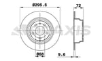 ARKA FREN DISK AYNASI HAVALI VOLVO 850 91 96 C70 97 05 S70 97 00 V70 97 00 XC70 97 02
