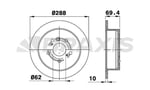 ARKA FREN DISK AYNASI LEXUS RX 300 350 400H