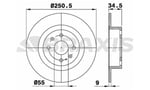 ARKA FREN DISK AYNASI MAZDA 323 MX3 MX5 1.8I