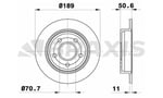 ARKA FREN DISK AYNASI OPEL SINTRA 2.2I 3.0I