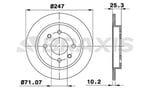 ARKA FREN DISK AYNASI P106 P206 P306 XSARA XSARA II ZX SAXO 1.8 2.0 2.0I 2.0GTI (HAVA SOGUTMASIZ)