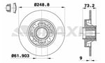 ARKA FREN DISK AYNASI P308 SW P308 COUPE C4 (B7) / (TEK TEKER ICIN) / (DIAM:249 EP 9) / (HAVA SOGUTMASIZ)