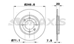 ARKA FREN DISK AYNASI PEUGEOT 205 309 II 1.6I 1.9I