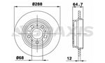 ARKA FREN DISK AYNASI S80 2.8T6.2.9.2.0.2.0T.2.4 05.98 S60 2.4.2.4T.2.4D5.2.0T.2.4T AWD 11.00 XC 7