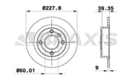 ARKA FREN DISK AYNASI VOLVO 440 460 480 1.6I 1.7