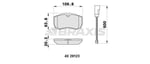 ARKA FREN DISK BALATA  TRANSIT V347 JUMBO 3,2TDCI 200PS 07>14 ARKA CIFT TEKER - IVECO DAILY III 29 L 14 IV / V 99>