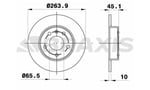 ARKA FREN DISKI 264mm X 10mm OPEL ZAFIRA B 1.6I 1.6T