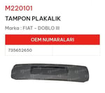 ARKA PLAKALIK BAGAJ KAPLAMASI DOBLO III TEK KAPI